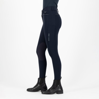 Euro-Star Arielle Connect rijbroek met kniestuk grip voor dames Nacht Blauw