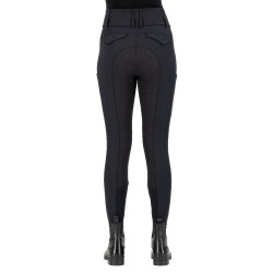 Pantalon d'équitation Euro-Star Aurelia Connect FullGrip femme Noir