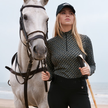 UV-werend poloshirt HV Polo Manja dames Zwart