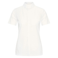 Wedstrijdpoloshirt mesh Imperial Riding Grandprix korte mouwen dames Wit