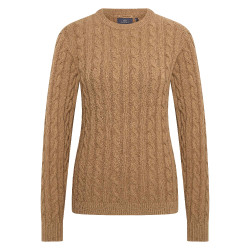 Pullover HV Polo Tally femme Paille Marron