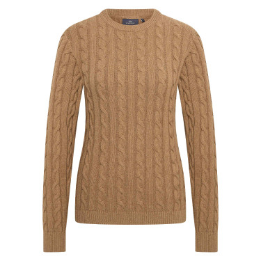 Pullover HV Polo Tally femme Paille Marron