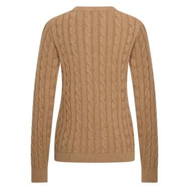 Pullover HV Polo Tally femme Paille Marron