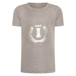 Imperial Riding Hally kindershirt met korte mouwen Houtskool Grijs