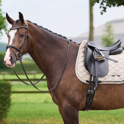Tapis de selle HV Polo Joan dressage Cachemire Blanc Tapis de selle HV Polo Joan dressage Cachemire Blanc