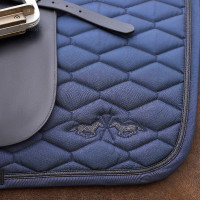 Tapis de selle HV Polo Joan dressage Marine Bleu marine