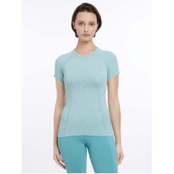 T-shirt manches courtes LeMieux sans coutures Britney Aqua