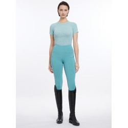 T-shirt manches courtes LeMieux sans coutures Britney Aqua