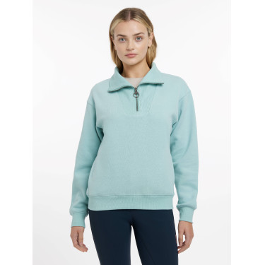 Pull LeMieux col quart zippé Keira femme Aqua Pull LeMieux col quart zippé Keira femme Aqua