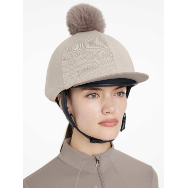 Toque en mesh Maria LeMieux Almond Beige