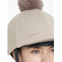 Toque en mesh Maria LeMieux Almond Beige