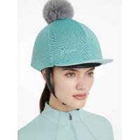 Mesh toque Maria LeMieux Lagune Blauw