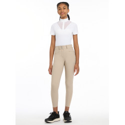 Broek LeMieux siliconen zitvlak Izzy Young Rider Amandel Beige
