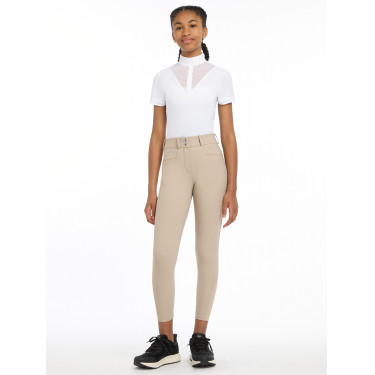 Broek LeMieux siliconen zitvlak Izzy Young Rider Amandel Beige