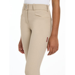Pantalon LeMieux fond silicone Izzy Young Rider Almond Beige