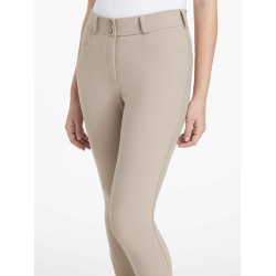 LeMieux kniestuk grip broek Isabelle dames Amandel Beige