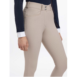 Pantalon LeMieux Isabelle full grip femme Almond Beige