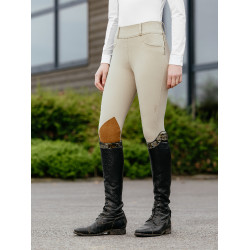 LeMieux Side Zip Hunter Young Rider Broek Beige LeMieux Side Zip Hunter Young Rider Broek Beige
