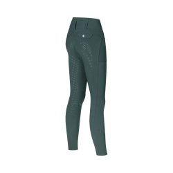 Pantalon Kingsland KLKimi fond intégral taille mi-haute femme aux morphologies en A Green june bug Vert
