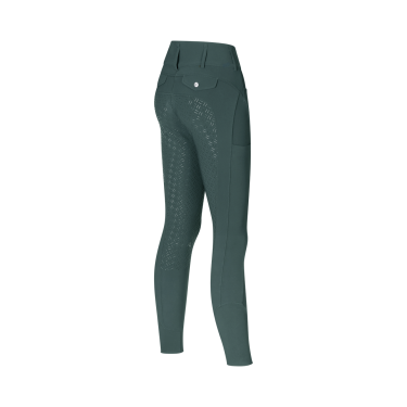 Pantalon Kingsland KLKimi fond intégral taille mi-haute femme aux morphologies en A Green june bug Vert