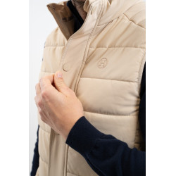 Mouwloos vest Boston Harcour heren Linnen Beige Mouwloos vest Boston Harcour heren Linnen Beige