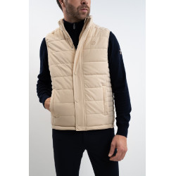 Mouwloos vest Boston Harcour heren Linnen Beige Mouwloos vest Boston Harcour heren Linnen Beige