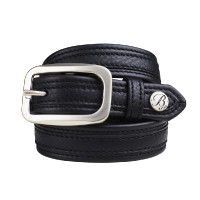 Leren riem Bates Zwart
