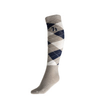 Ruitjeskousen Horze Holly String beige