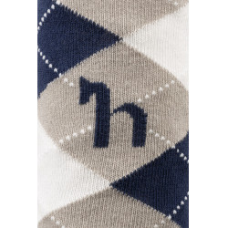 Chaussettes à losanges Horze Holly String beige