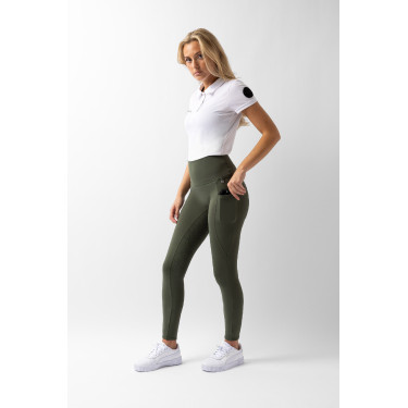 Hoogwaardige legging met volledige siliconen zitvlak Gillian Horze dames Hoogwaardige legging met volledige siliconen zitvlak Gillian Horze dames