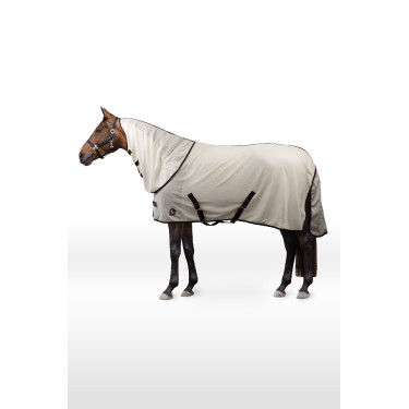 Couverture anti-mouches Horze Paso Fino avec couvre-cou amovible et protection UV Windsor wine Bordeaux