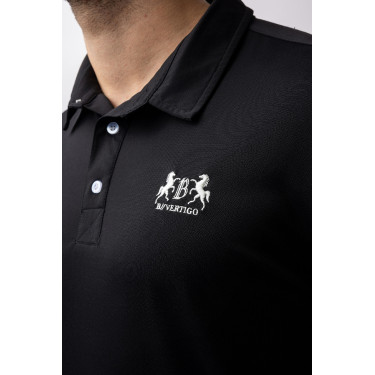 Polo fonctionnel B Vertigo Flynn homme Noir