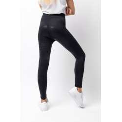 Kinderpaardrijlegging met volledig siliconen zitvlak Madison Horze Donker marineblauw