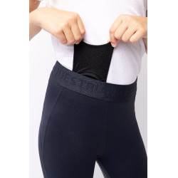 Kinderpaardrijlegging met volledig siliconen zitvlak Madison Horze Donker marineblauw