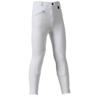 Pantalon Daslö Enfant Maille Epaisse Blanc Basane Blanc