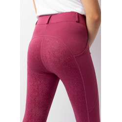 Collants d'équitation Horze Dea enfant Rose sèche Collants d'équitation Horze Dea enfant Rose sèche