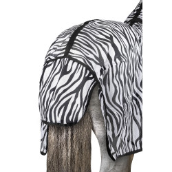 Couverture anti-mouches Horze Defender rabat sur le ventre Zèbre Motifs Couverture anti-mouches Horze Defender rabat sur le ventre Zèbre Motifs