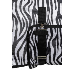 Couverture anti-mouches Horze Defender rabat sur le ventre Zèbre Motifs Couverture anti-mouches Horze Defender rabat sur le ventre Zèbre Motifs