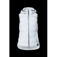 Gewatteerde mouwloze damesbodywarmer Horze reflecterend Reflecterend zilver Gewatteerde mouwloze damesbodywarmer Horze reflecterend Reflecterend zilver