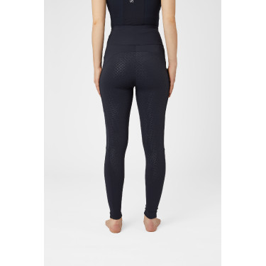 Legging de maternité Horze Ginny fond intégral grip poches téléphone Bleu marine foncé