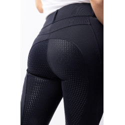 Pantalon d'équitation Horze Evelyn fond intégral femme Marine foncé Bleu