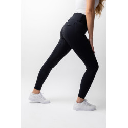 Pantalon d'équitation Horze Leonie fond intégral femme Marine foncé Bleu Pantalon d'équitation Horze Leonie fond intégral femme Marine foncé Bleu