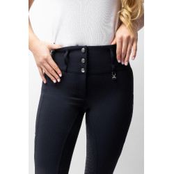 Pantalon d'équitation Horze Leonie fond intégral femme Marine foncé Bleu Pantalon d'équitation Horze Leonie fond intégral femme Marine foncé Bleu