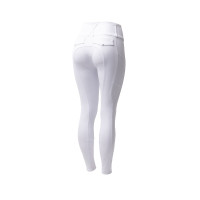 Pantalon d'équitation Horze Leonie fond intégral femme Blanc brillant