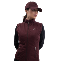 Gilet sans manches Harcour Balma Aubergine Bordeaux