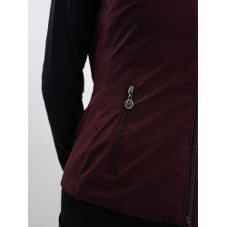 Gilet sans manches Harcour Balma Aubergine Bordeaux