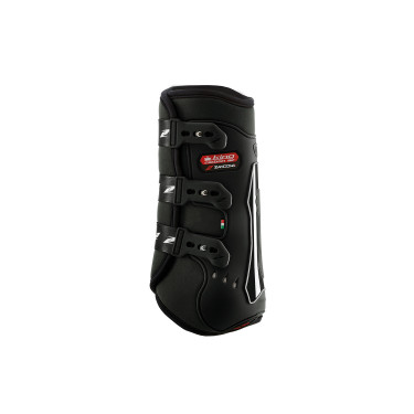 Achterste dressuurpeesbeschermers Zandona King Carbon Air Zwart Achterste dressuurpeesbeschermers Zandona King Carbon Air Zwart