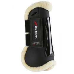 Lamsvel beenbeschermers Zandona Action Techno Zwart