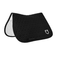 Tapis de selle de saut en matelassage cubique Equestro Noir