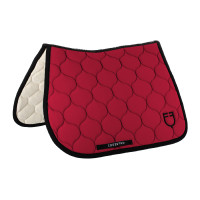 Tapis de saut en tissu technique matelassé Equestro Scooter Beige